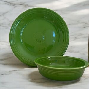 Fiestaware Classic Rim 2-Piece Place Setting Shamrock (Green)
